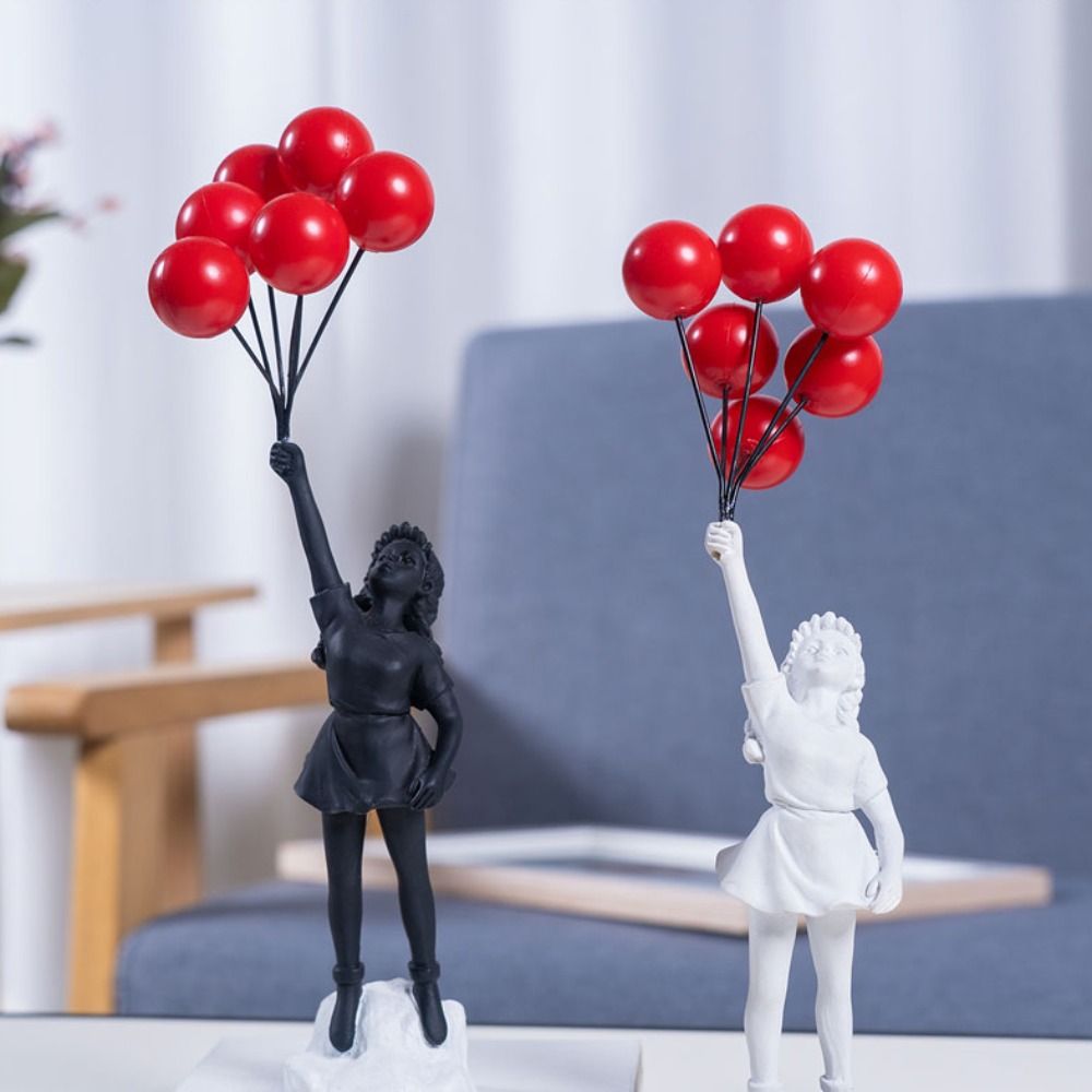 Home Decor Brand - 室内花投げ用レジンバンクシー置物,彫刻,家の机の装飾,芸術コレクションオブジェクト