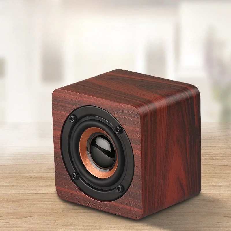 Home Decor Range - YY-Q1 木製Bluetoothスピーカー ポータブルワイヤレスサブウーファー バスステレオ レトロウッドミュージックプレーヤー ホームオフィス装飾用