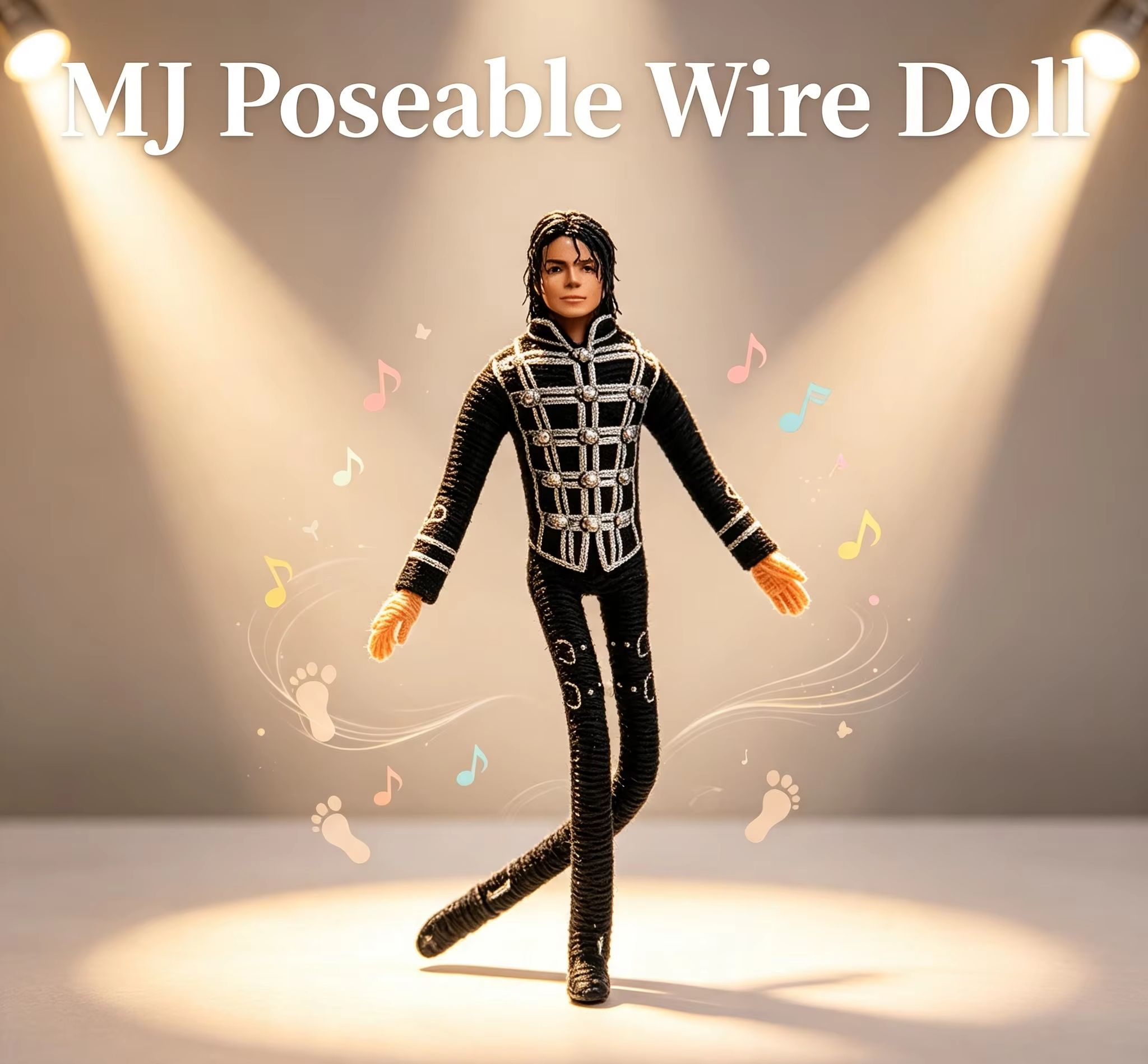 Home Decor Niche - マイケル・ジャクソン可動関節ぬいぐるみアニメコスプレ小道具アクションフィギュアホームルーム装飾グッズファンへのギフト