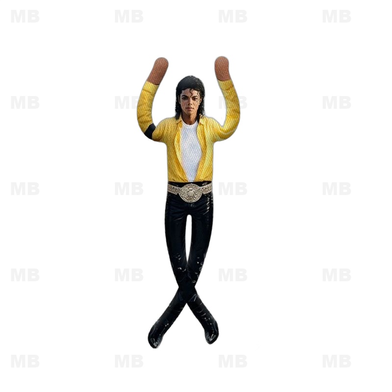 Home Decor Niche - 新しいマイケル・ジャクソンQぬいぐるみプロップドール、関節可動式フィギュア、お部屋やモバイルデコレーション、ファンへのギフト、思い出の柔らかいおもちゃ、コレクターズアイテム