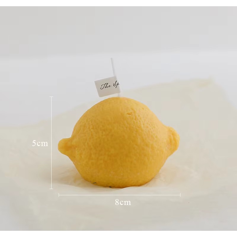 Home Decor Handmade - カスタムホームデコレーション レモンキャンドル フォトシーンデコレーション ホリデー用品 シミュレーションレモン 手作り香り付きキャンドル