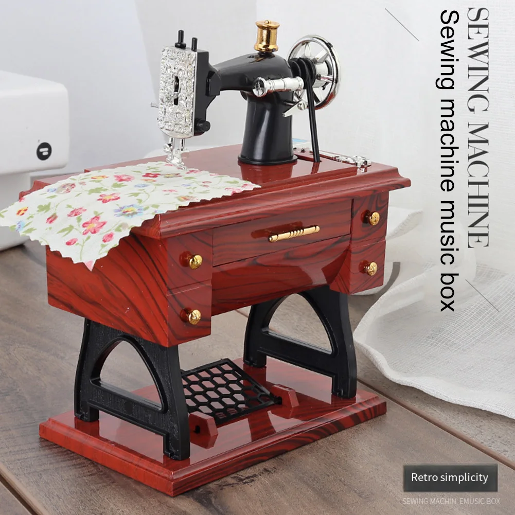 Home Decor Range - ヴィンテージミシンオルゴール レトロオルゴール 家庭用シミュレーションミシン飾り ホームデコレーションモデルオーナメント