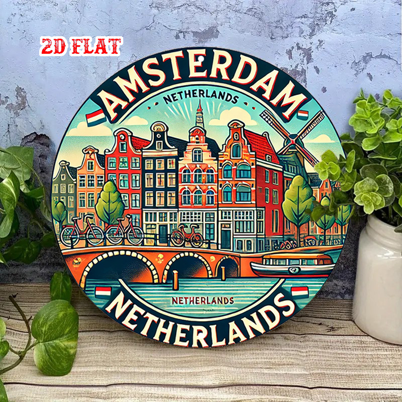 2Dフラット、1個入りアムステルダムオランダをテーマにしたラ - Home Decor Netherlands のレビューと価格