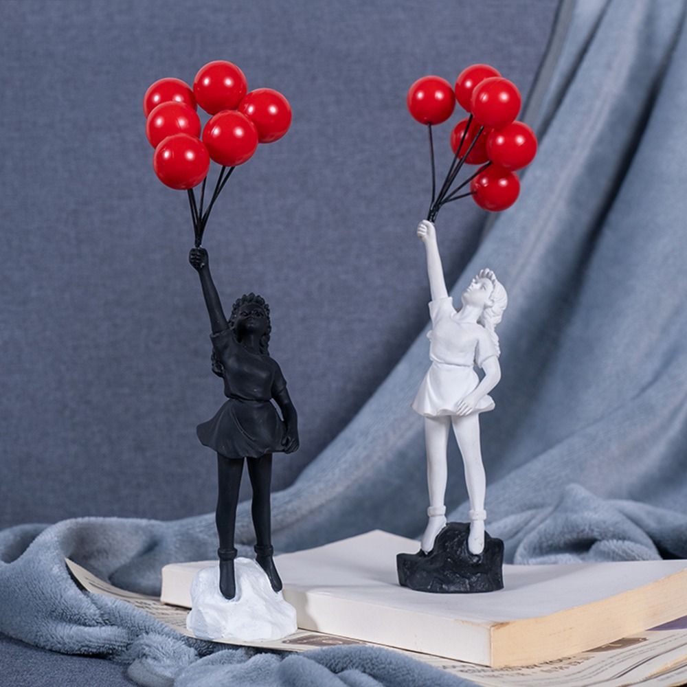 室内花投げ用レジンバンクシー置物,彫刻,家の机の装飾,芸術コ - Home Decor Brand のレビューと価格