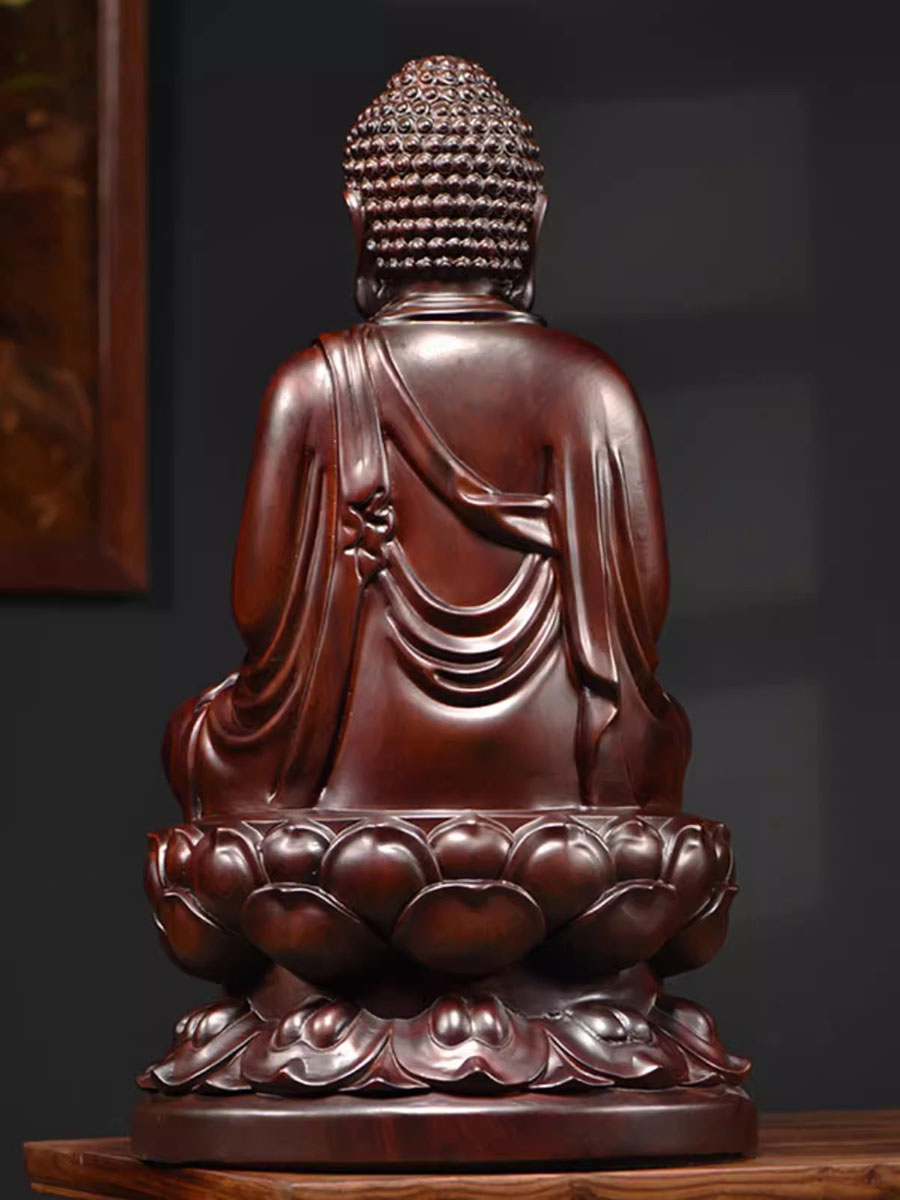 古典的な黒檀の木とローズウッドの彫刻と装飾,仏像,家庭用のシ - Home Decor Brand のレビューと価格