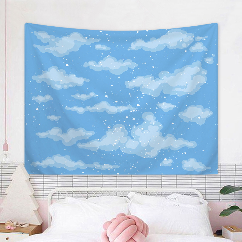 素敵な空のクラウドタペストリー、寝室とリビングルーム、寮の壁 - Home Decor Brand のレビューと価格