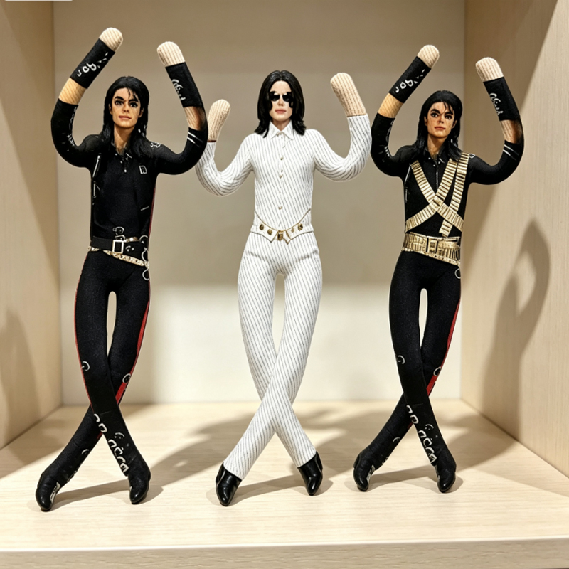 マイケル・ジャクソン可動関節ぬいぐるみアニメコスプレ小道具ア - Home Decor Niche のレビューと価格