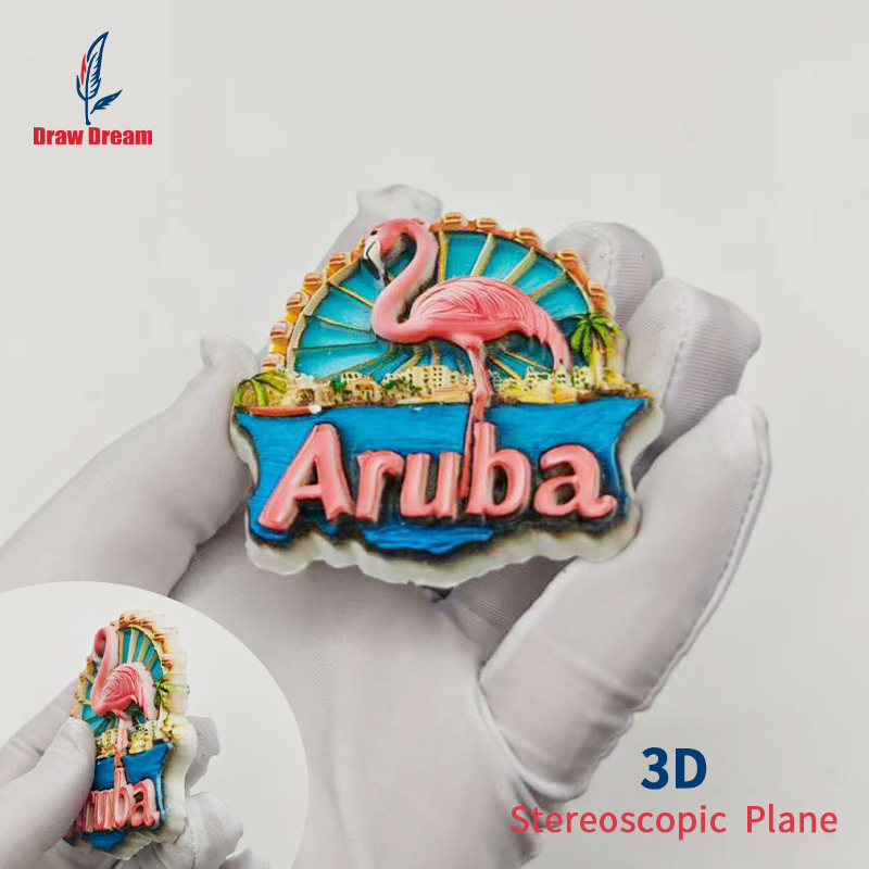 1個入り オランダ製 3D冷蔵庫マグネット フラミンゴ 世界 - Home Decor Netherlands のレビューと価格