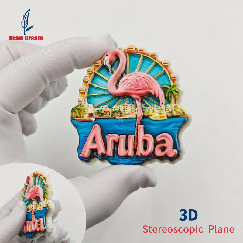 1個入り オランダ製 3D冷蔵庫マグネット フラミンゴ 世界 - Home Decor Netherlands のレビューと価格