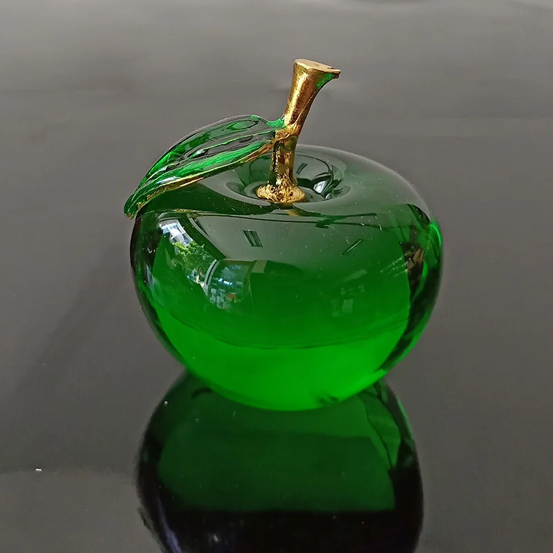 1 個ファッショナブルな透明クリスタルガラスアップルクリエイ - Home Decor Brand のレビューと価格