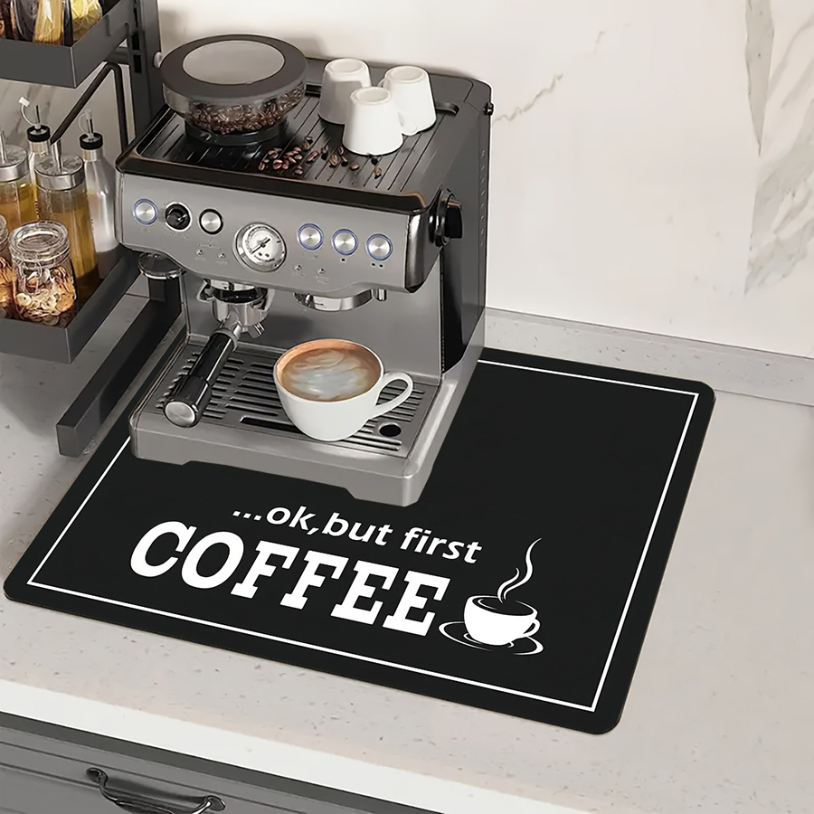 1pc ブラックレターコーヒープリントコーヒーマシンマットモ - Home Decor Aesthetic Pinterest のレビューと価格