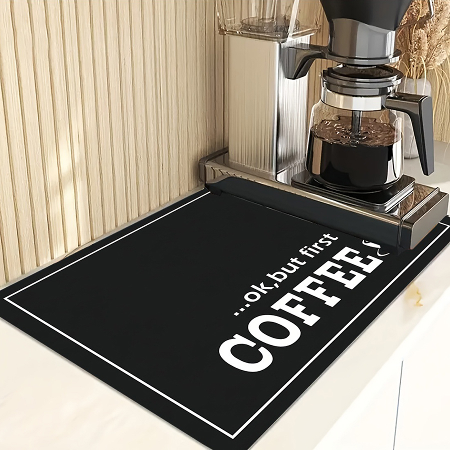 1pc ブラックレターコーヒープリントコーヒーマシンマットモ - Home Decor Aesthetic Pinterest のレビューと価格