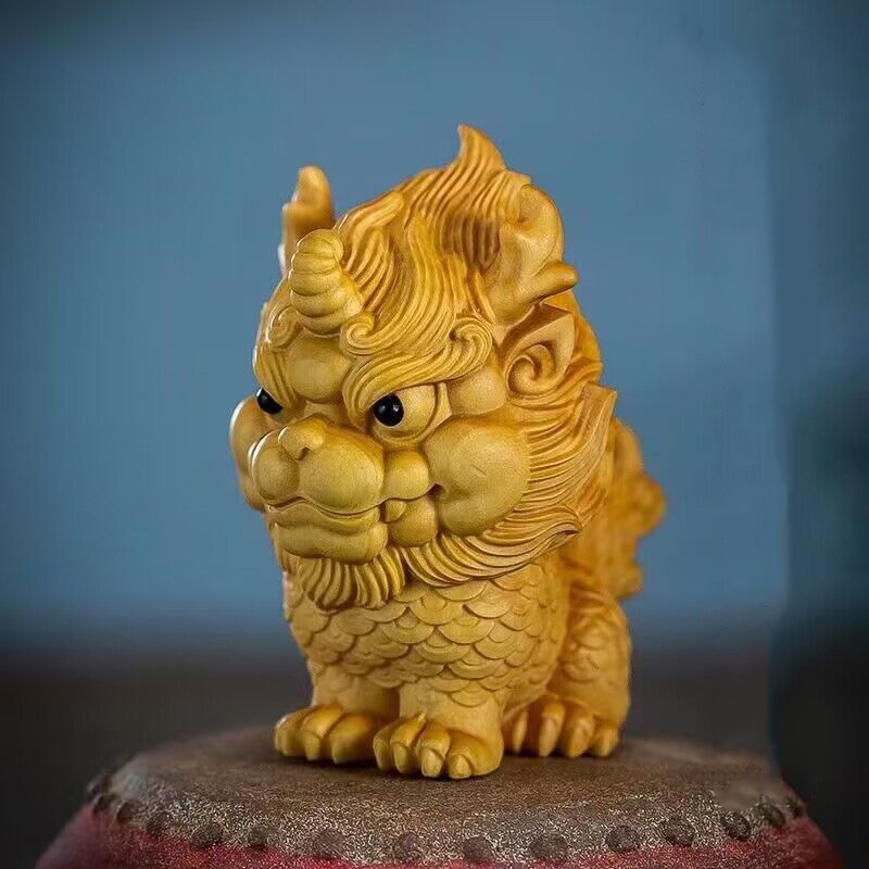 中国の木彫りの小さな彫像,調整可能な,悪霊,ガラスの芸術の彫 - Home Decor Brand のレビューと価格