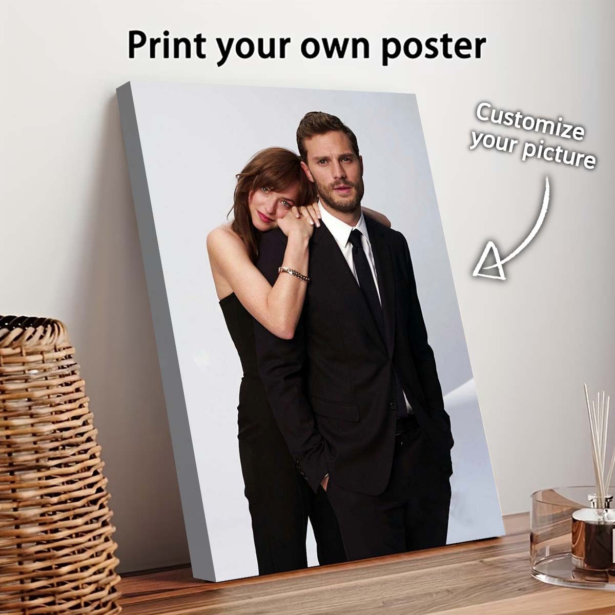 カスタムプリントキャンバス絵画、あなたの写真から作る、結婚式 - Home Decor Halloween のレビューと価格