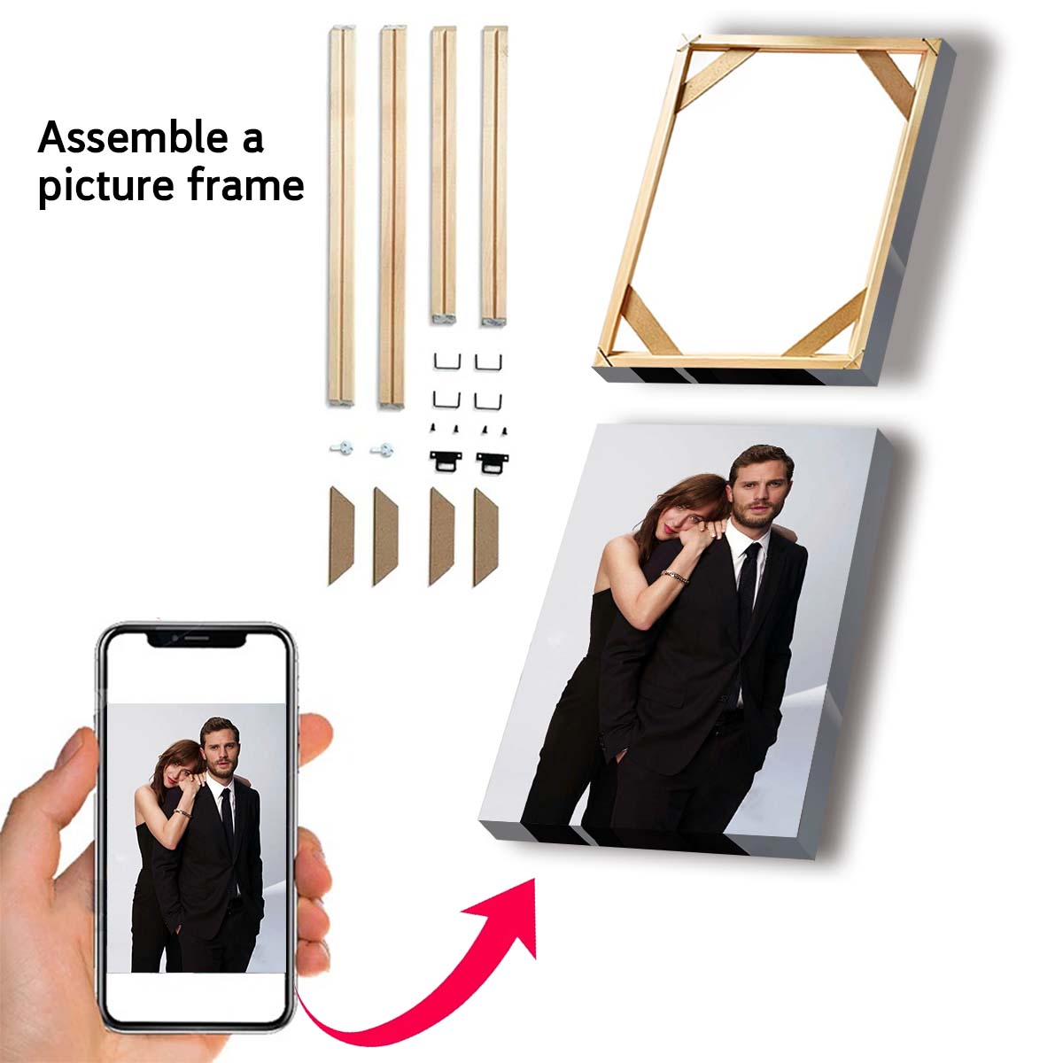 カスタムプリントキャンバス絵画、あなたの写真から作る、結婚式 - Home Decor Halloween のレビューと価格