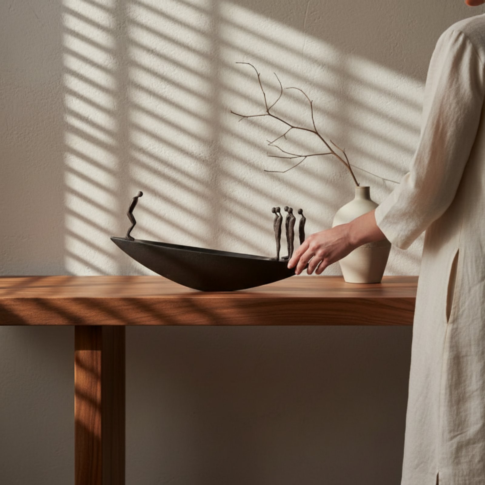 モダンな樹脂製帆船像、侘び寂びスタイルの芸術的な装飾品、高級 - Home Decor Brand のレビューと価格