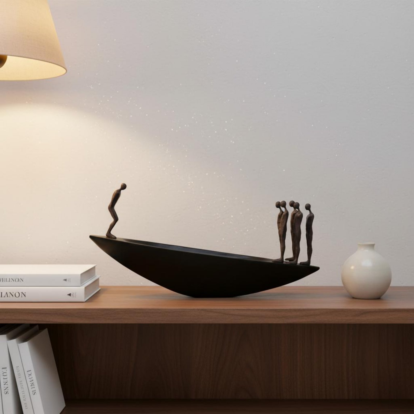 モダンな樹脂製帆船像、侘び寂びスタイルの芸術的な装飾品、高級 - Home Decor Brand のレビューと価格