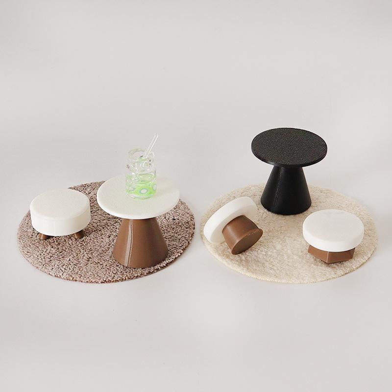 4 個ドールハウスシミュレーションテーブルモデル装飾手作り  - Home Decor Handmade のレビューと価格
