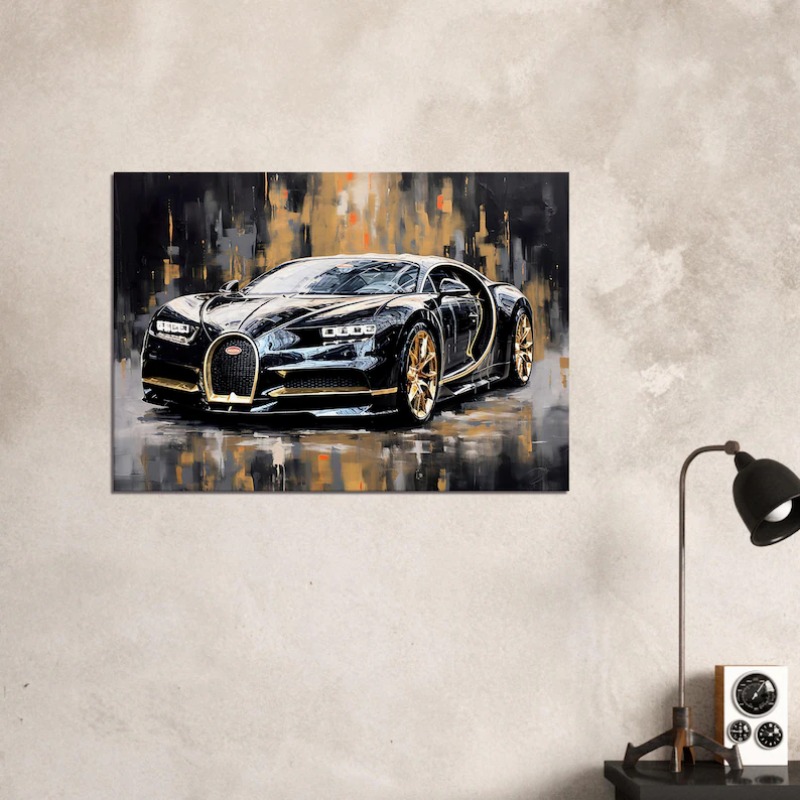 モダンな抽象的な高級車のポスター カラフルな有名ブランドのス - Home Decor Brand のレビューと価格