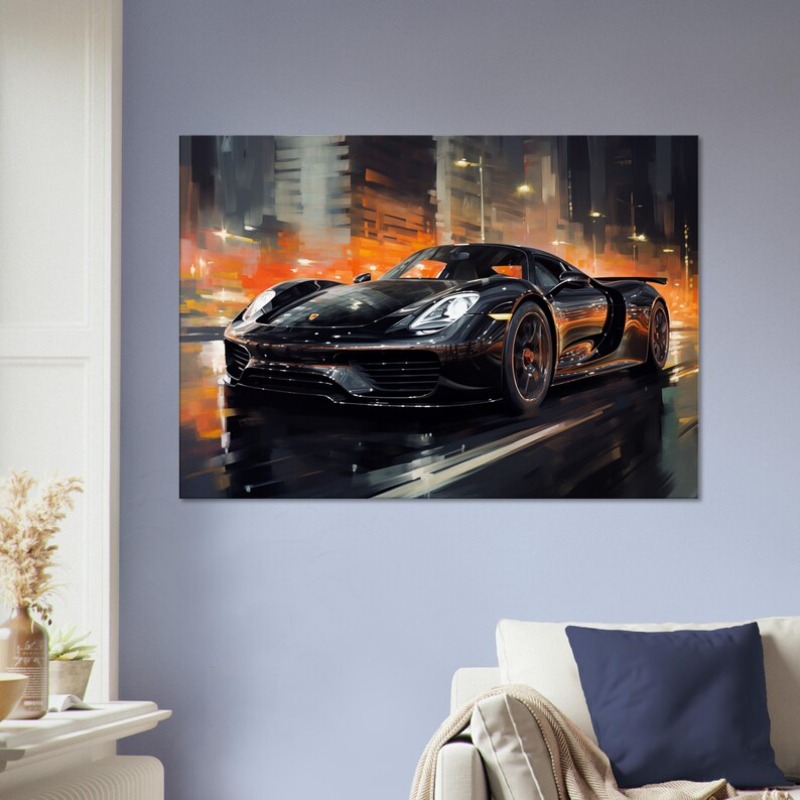 モダンな抽象的な高級車のポスター カラフルな有名ブランドのス - Home Decor Brand のレビューと価格