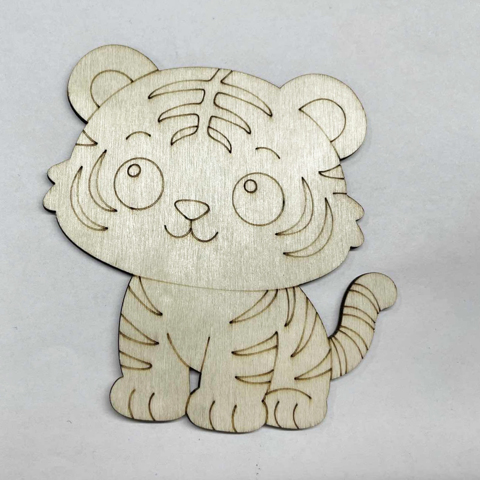 10 ピース/セットタイガー動物未完成木製装飾品コースター結 - Home Decor Handmade のレビューと価格