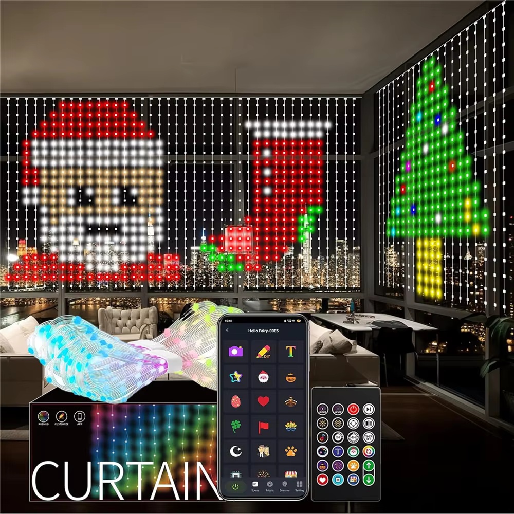 スマートRGBピクセルカーテンライト Bluetoothアプ - Home Decor Free App のレビューと価格