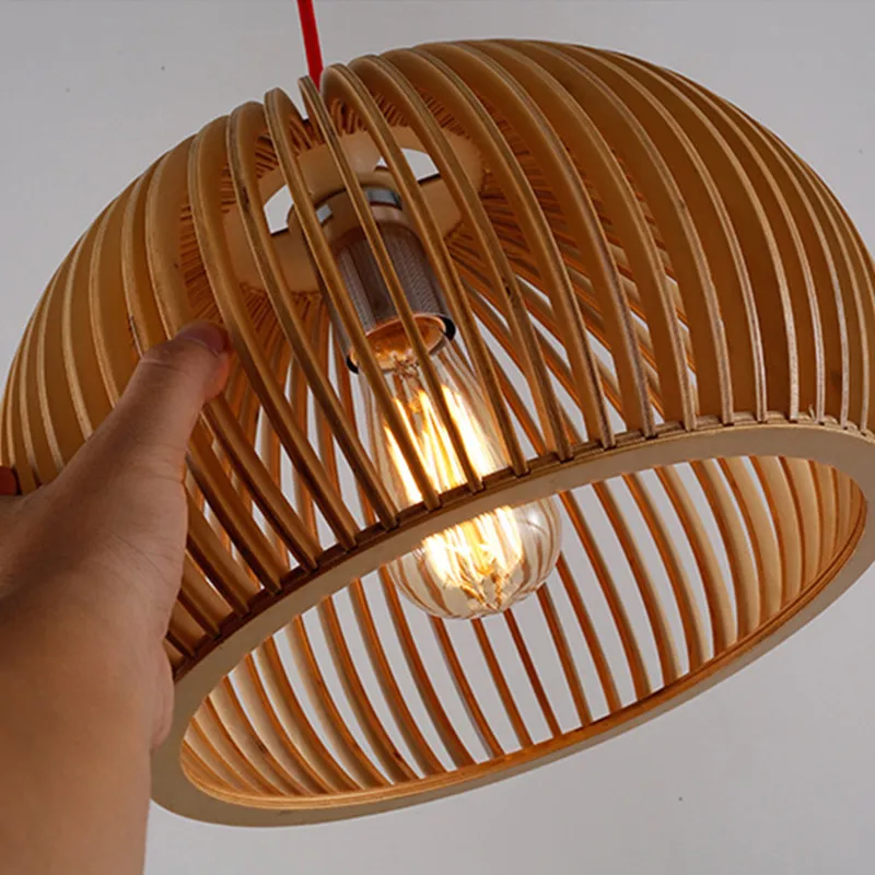 手作り木製鳥かごペンダントランプオランダ家の装飾 E27 サ - Home Decor Netherlands のレビューと価格