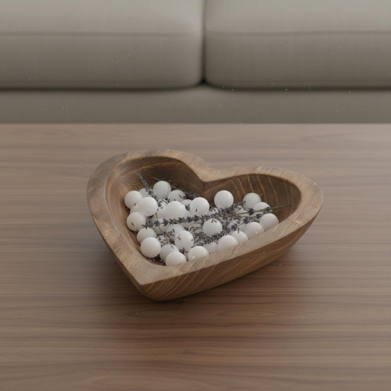 ハート型の木製ボウル手作りのハート型小物入れ木製ボウル長持ち - Home Decor Handmade のレビューと価格