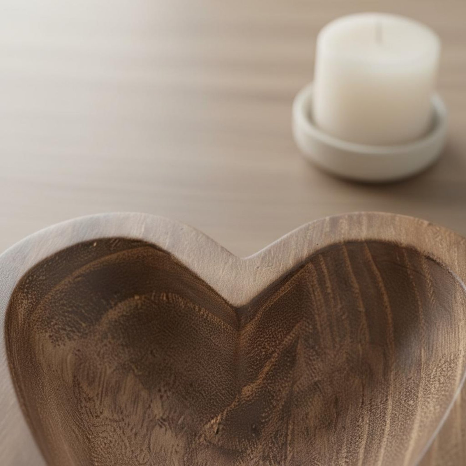 ハート型の木製ボウル手作りのハート型小物入れ木製ボウル長持ち - Home Decor Handmade のレビューと価格