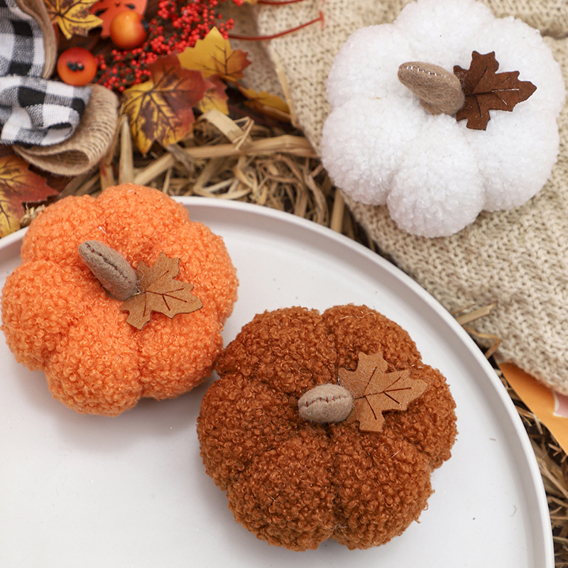 ふわふわのカボチャのぬいぐるみ ハロウィンカボチャの飾り 季 - Home Decor Halloween のレビューと価格