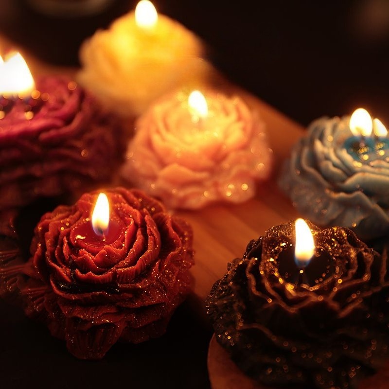 低融点42 ° Cアロマセラピーキャンドル ローズピオニーフ - Home Decor Handmade のレビューと価格