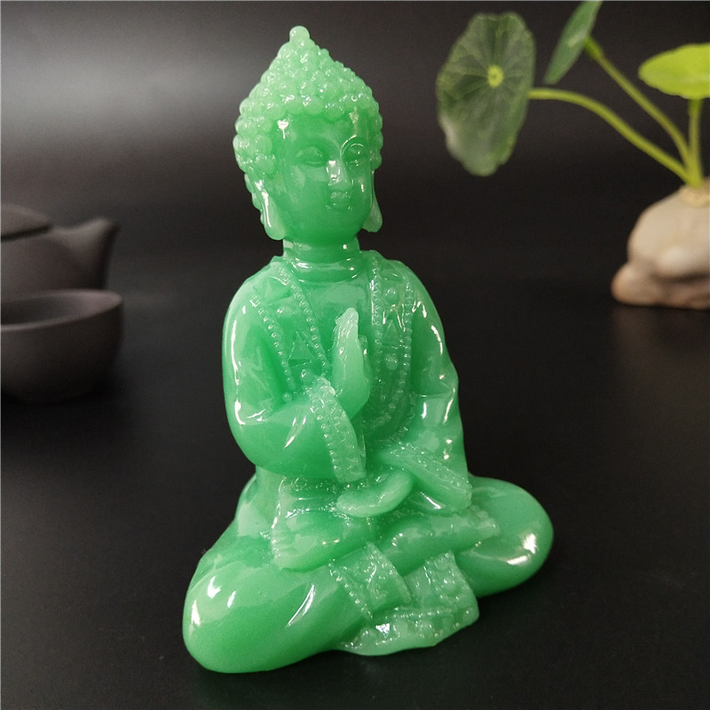 グローイング瞑想仏像人工ヒスイ石飾りタイ仏彫刻置物発光家の庭 - Home Decor Brand のレビューと価格