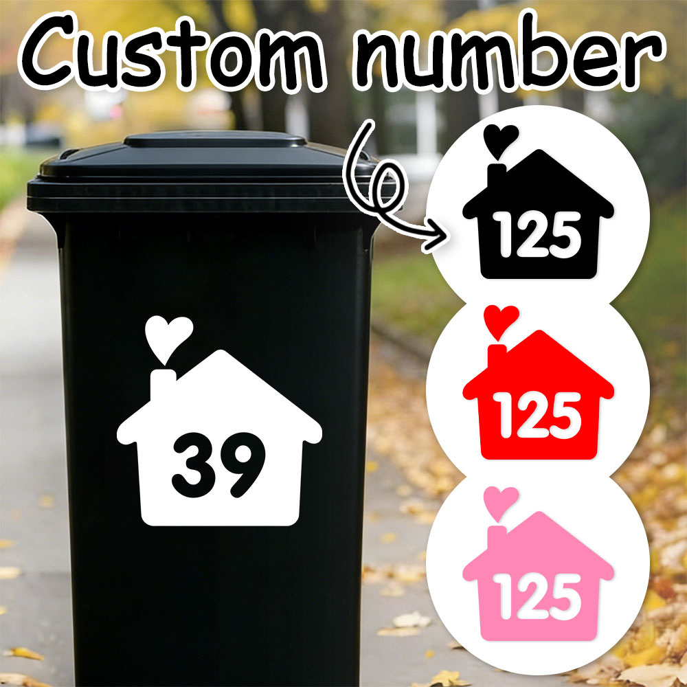 1PC/3PCS カスタムハウスナンバーステッカー 防水ハウ - Home Decor Sticker のレビューと価格