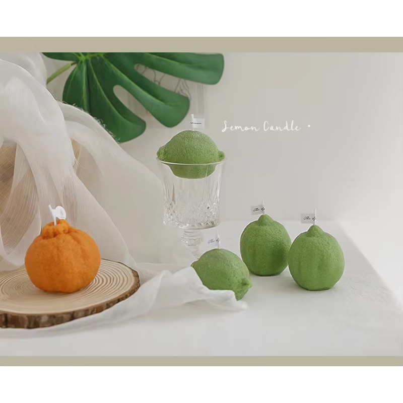 カスタムホームデコレーション レモンキャンドル フォトシーン - Home Decor Handmade のレビューと価格