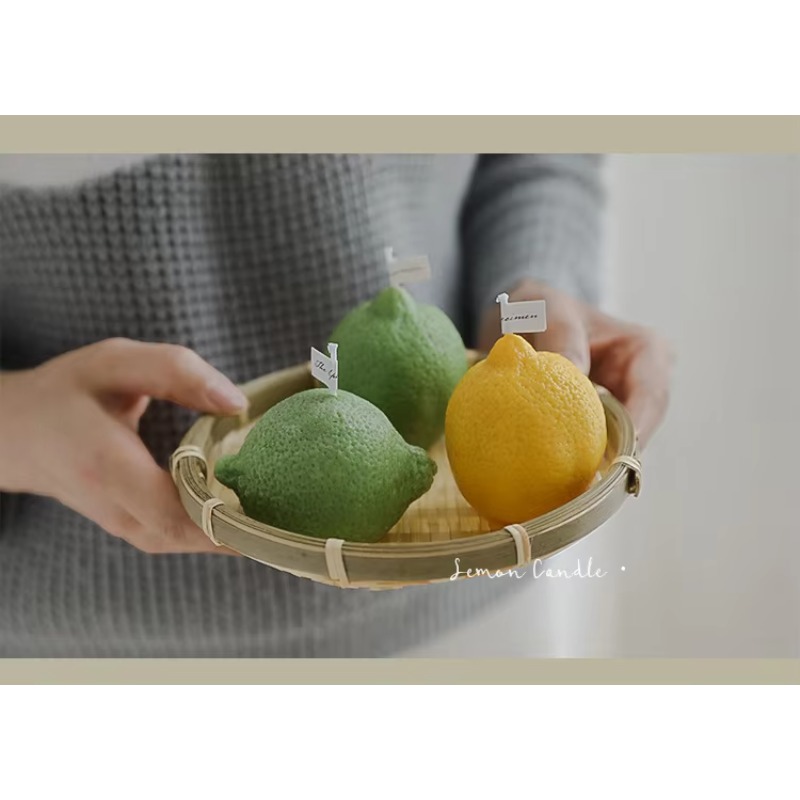 カスタムホームデコレーション レモンキャンドル フォトシーン - Home Decor Handmade のレビューと価格