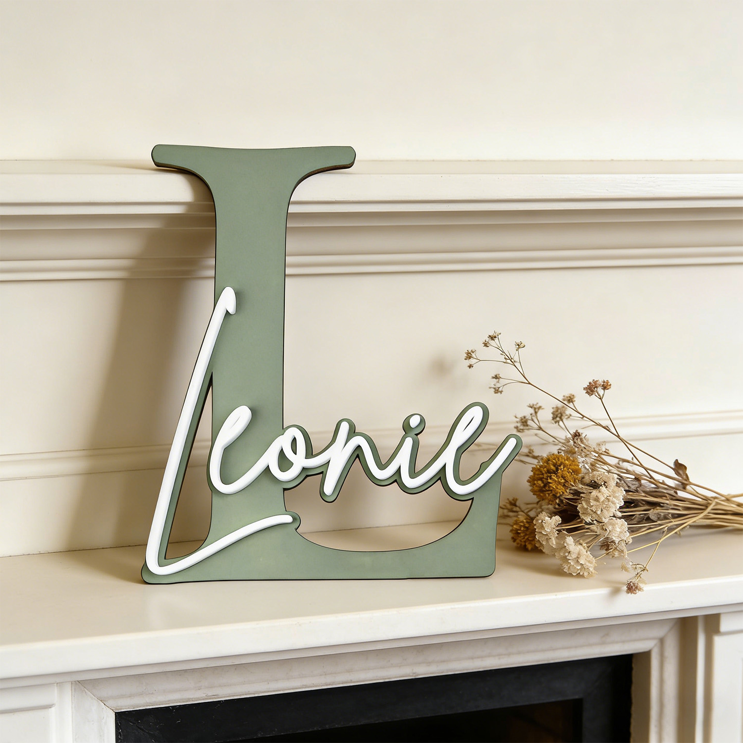 1個入り 二層構造木製名札飾り板、内容カスタマイズ可能、家の - Home Decor Xmas のレビューと価格