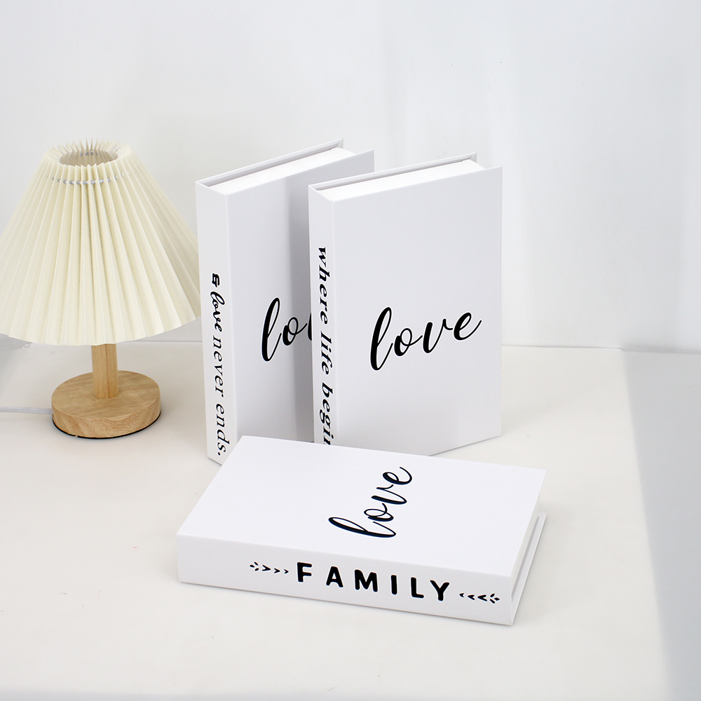 3 ピース/セット現代偽本の装飾白色シミュレーションブック家 - Home Decor Catalog のレビューと価格