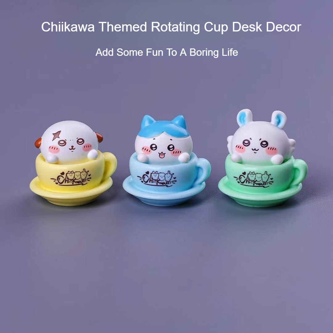 ちいかわ回転カップフィギュア かわいいアニメミニデスクデコレ - Home Decor Niche のレビューと価格