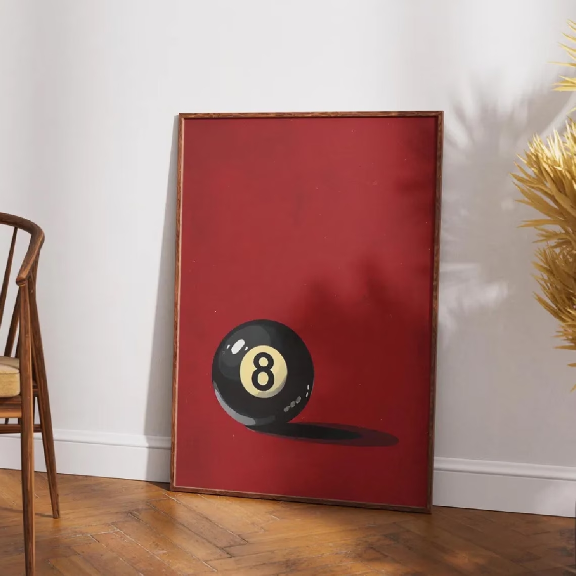 レトロスタイルのラッキー 8 ボール プールボール ウォール - Home Decor Retro のレビューと価格